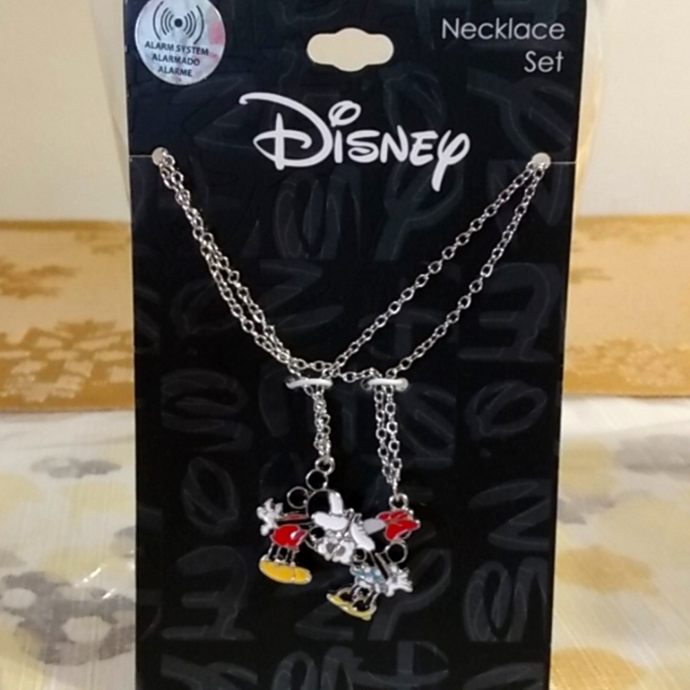Disney Mickey and Minnie Necklace Set